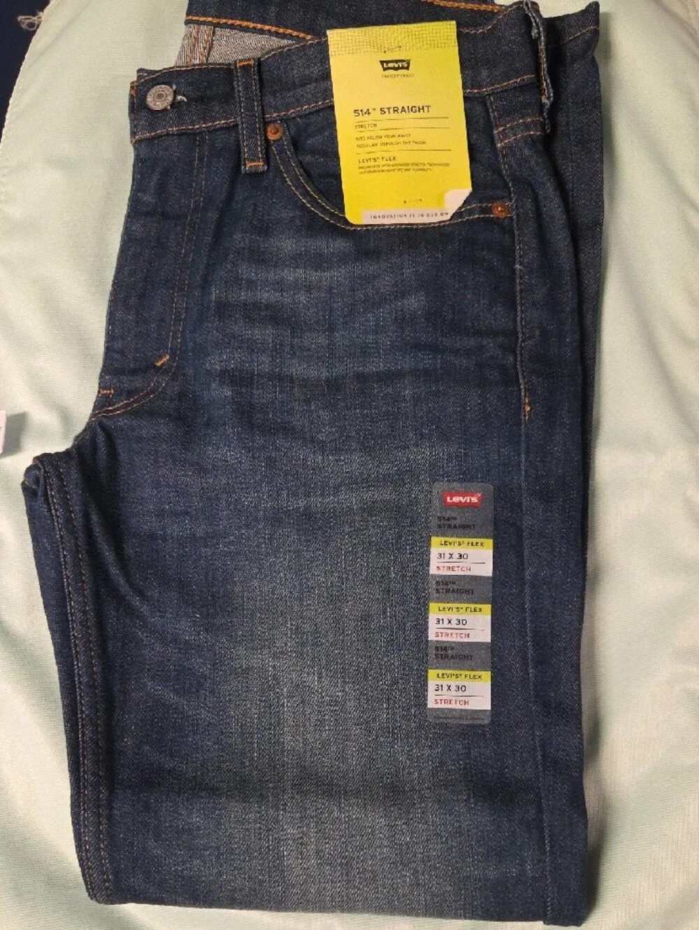 Levi's 514 Dark Blue Straight Fit Men's Jeans